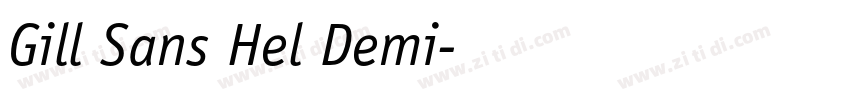 Gill Sans Hel Demi字体转换 Gill Sans Hel Demi字体转换